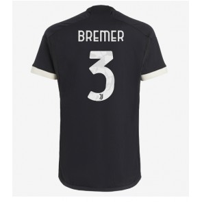 Juventus Gleison Bremer #3 Tredje trøje 2023-24 Kort ærmer